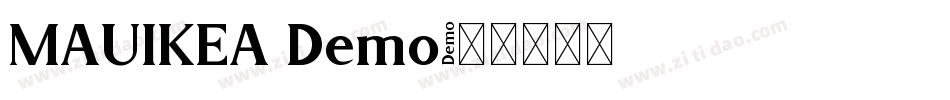 MAUIKEA Demo字体转换